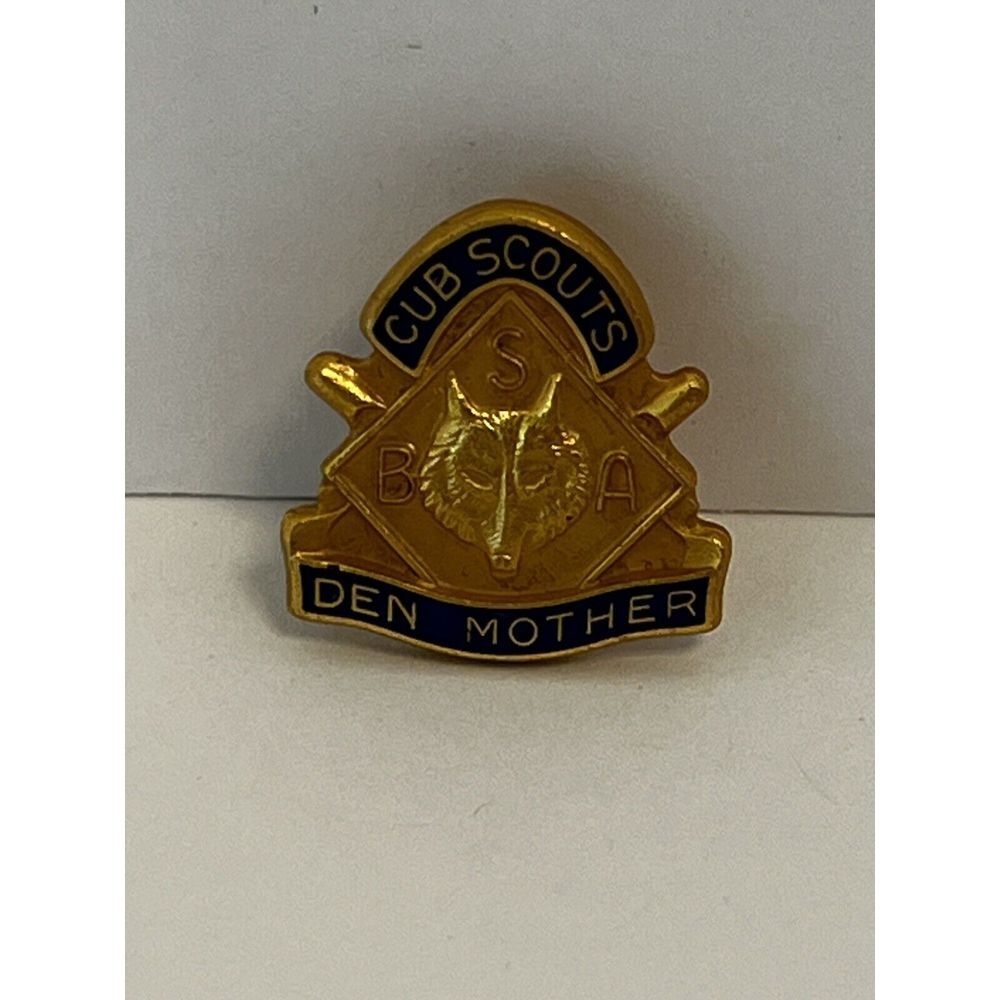 VTG Cub Scouts Den's mother Boy scouts‎ of America Lapel hat jacket pin